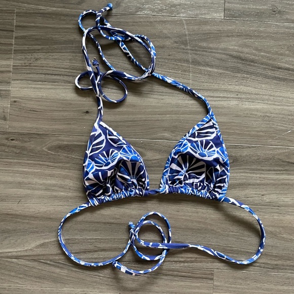 La Double J Triangle Bikini Top Conchiglie in Lycra - Picture 2 of 6